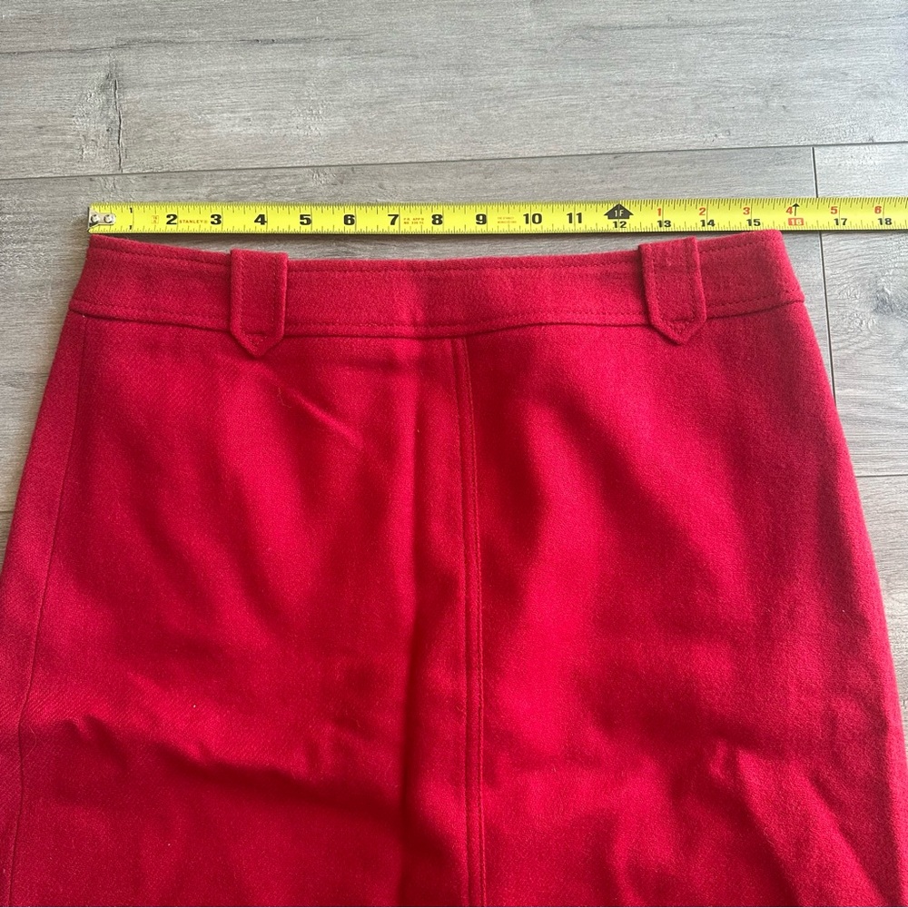 NWT Talbots red a-line skirt - size 6 - Picture 3 of 4